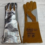 دستکش چرمی پشت آلومینیومی نسوز