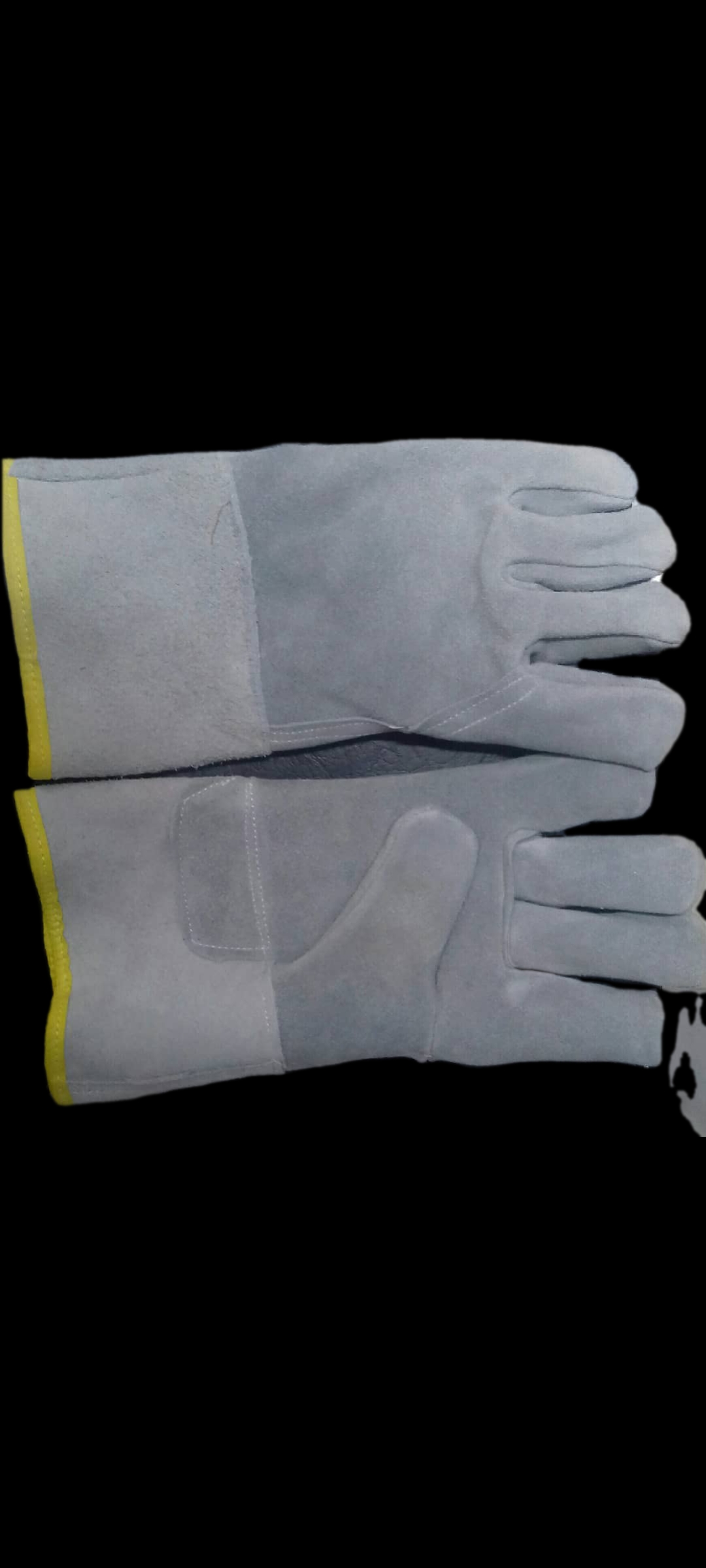 دستکش تمام چرم طرح کره ای آستردار